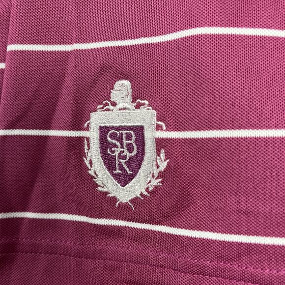 Peter Millar Shirt Mens XL Pink Stripe Summer Comfort Polo Golf Embroidery - Picture 4 of 9